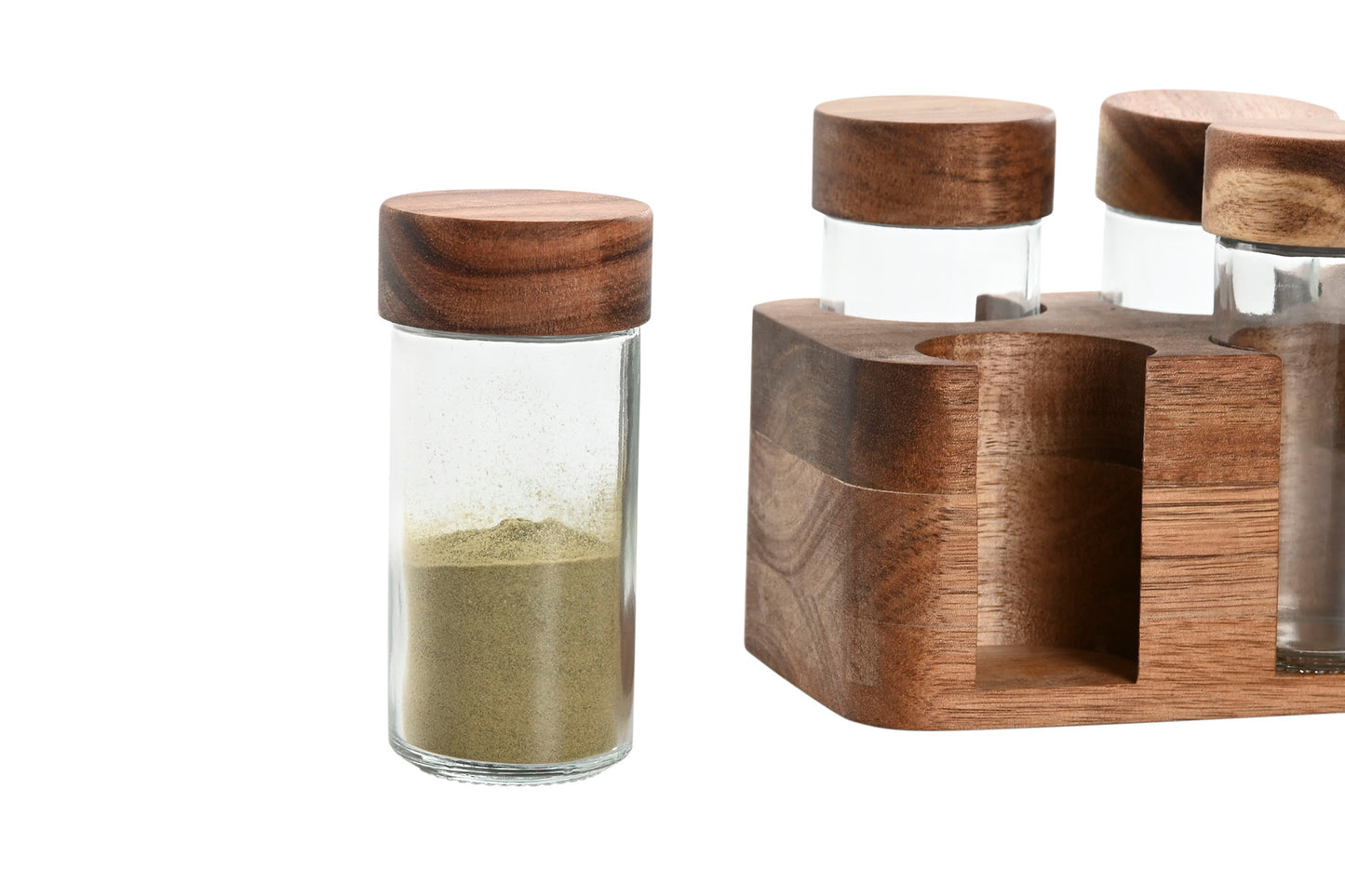 SUPPORT ÉPICES - verre bambou - 90ml
