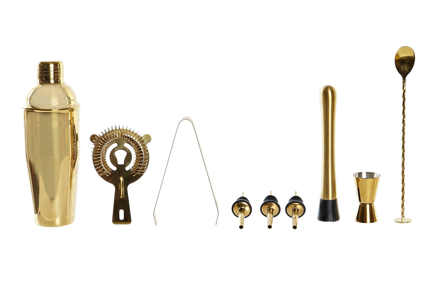 COCKTAIL SET 9 - Bambou inox doré - 750ML