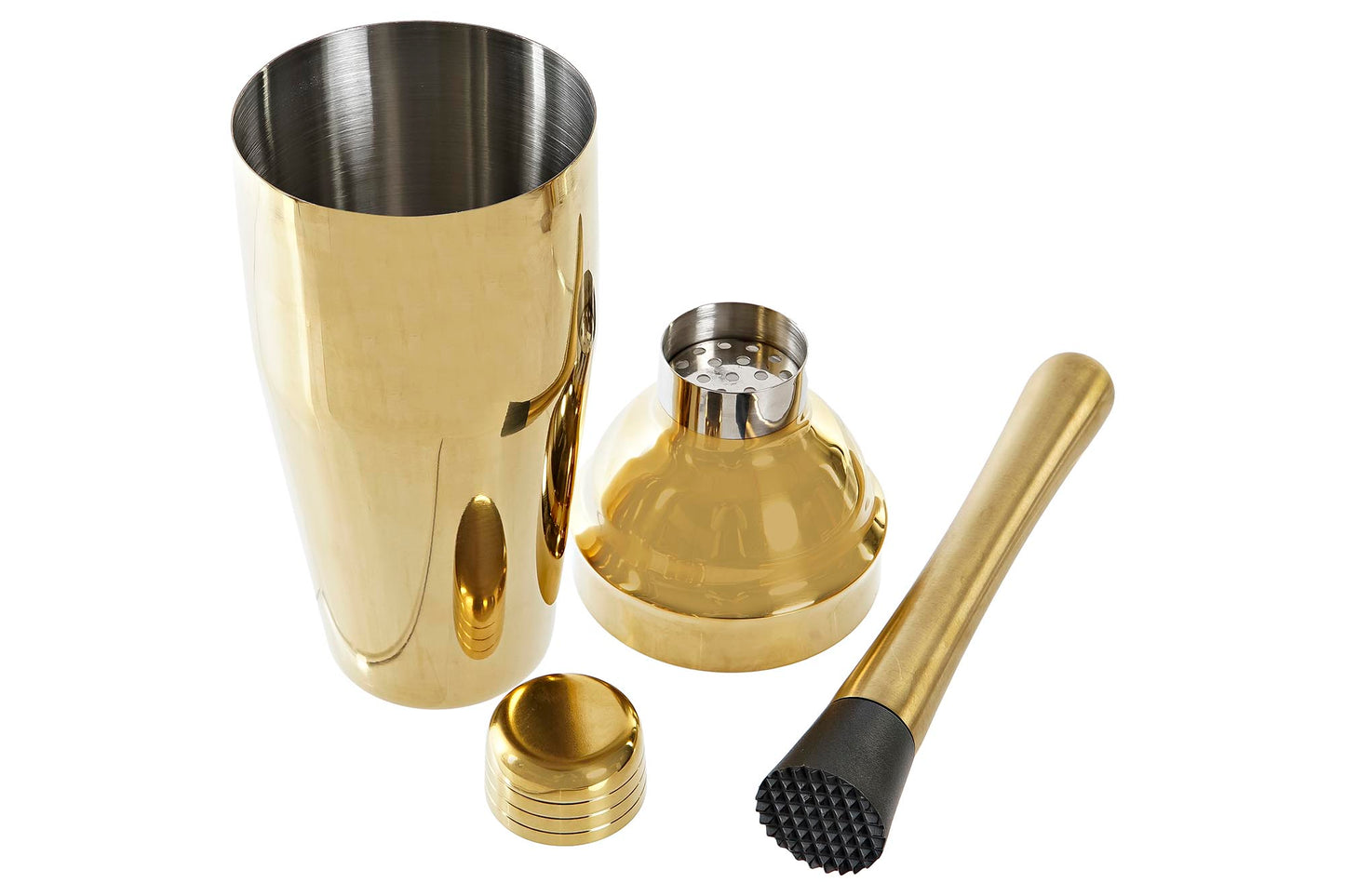 COCKTAIL SET 9 - Bambou inox doré - 750ML