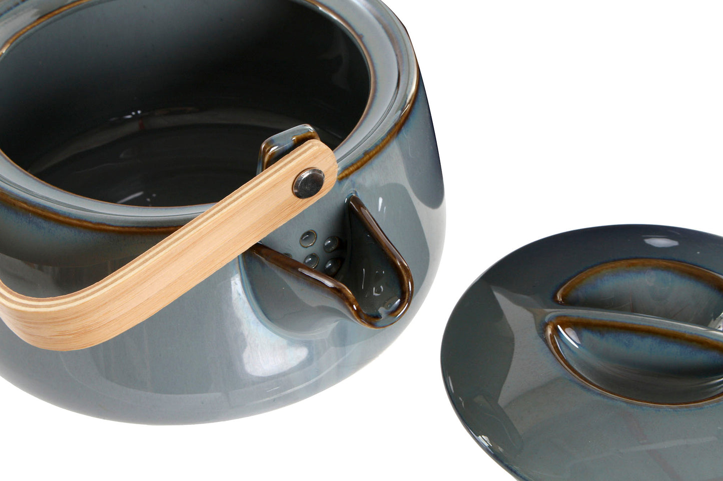 THEIERE - Bambou/Porcelaine - Gris - 1L