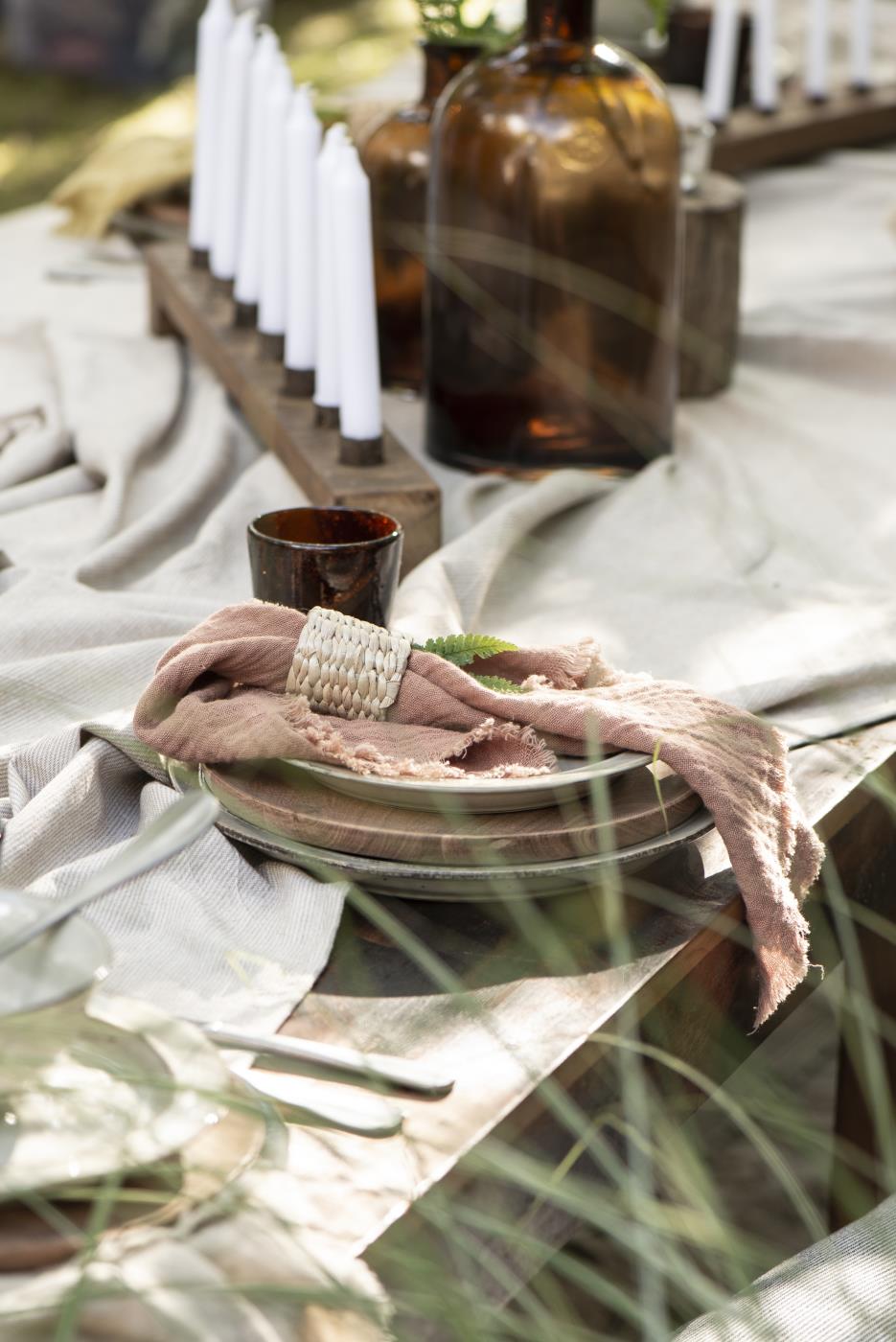 ROND DE SERVIETTE - Jacinthe d'eau - 5 cm