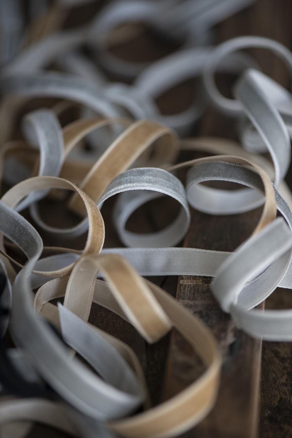 RUBAN VELOURS - rouleau Rose - 10 mètres