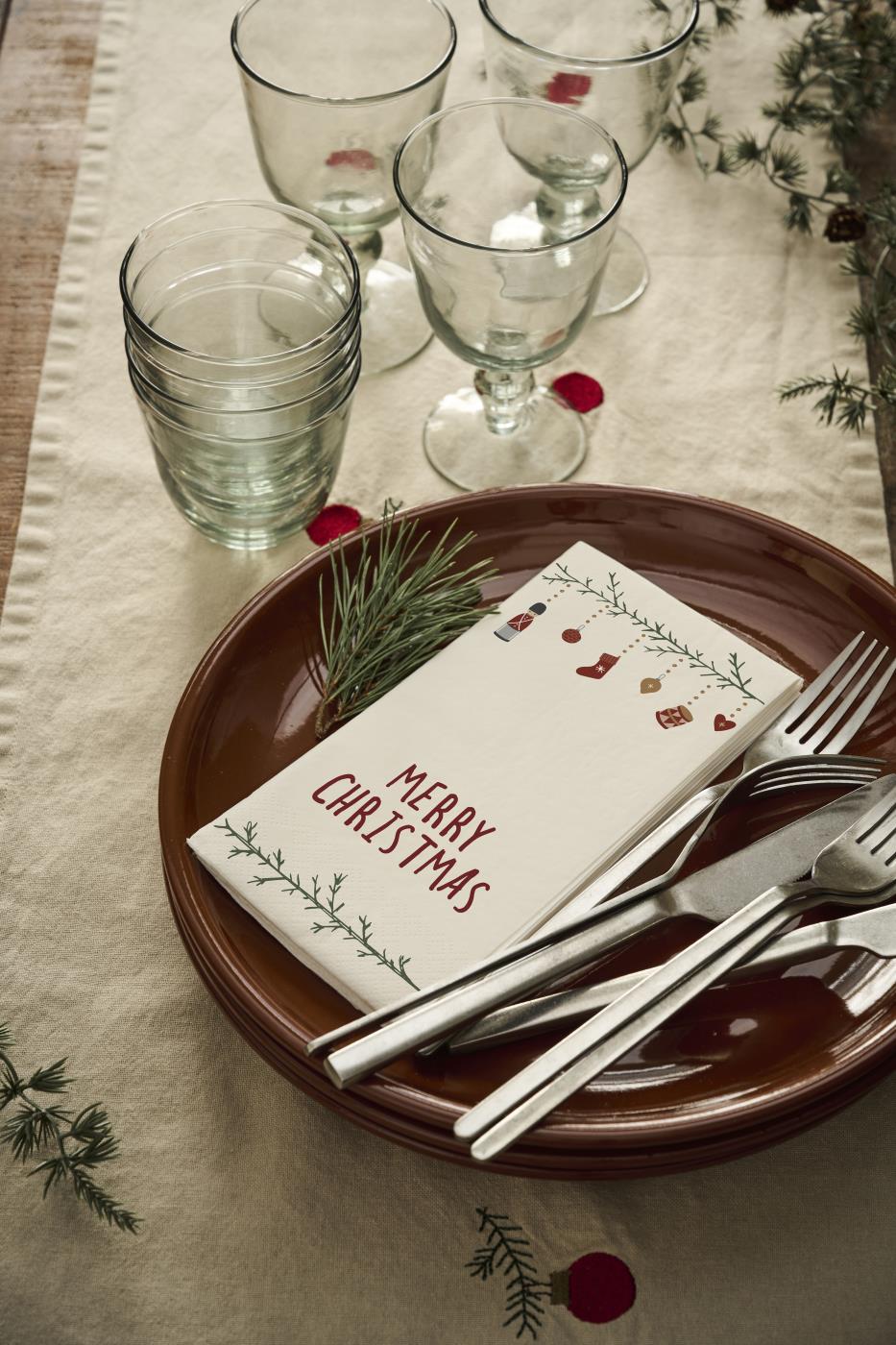 Serviettes en papier Merry Christmas's x16