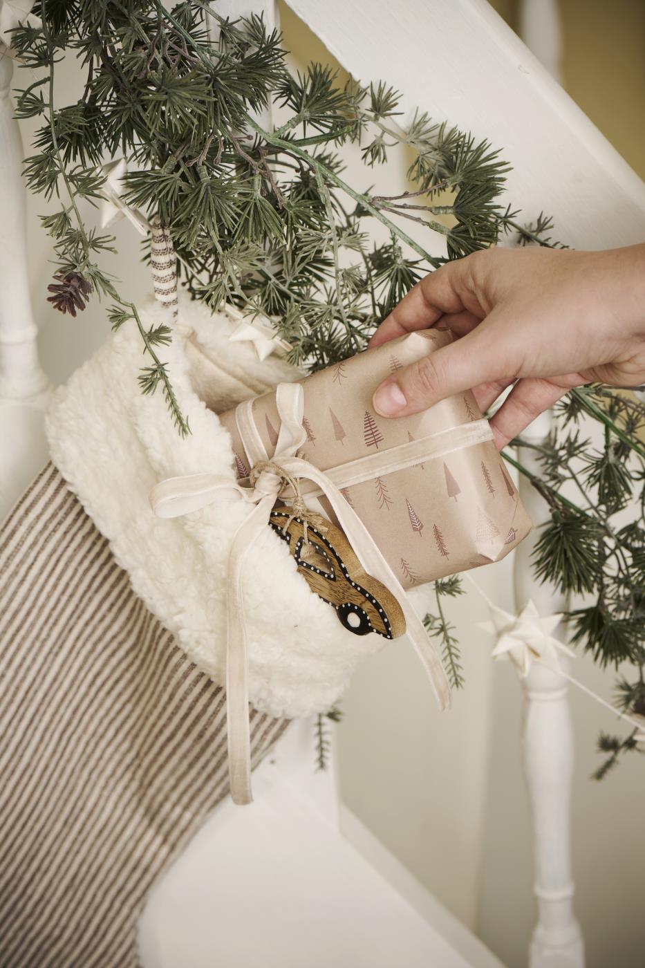 RUBAN VELOURS - rouleau crème - 10 mètres