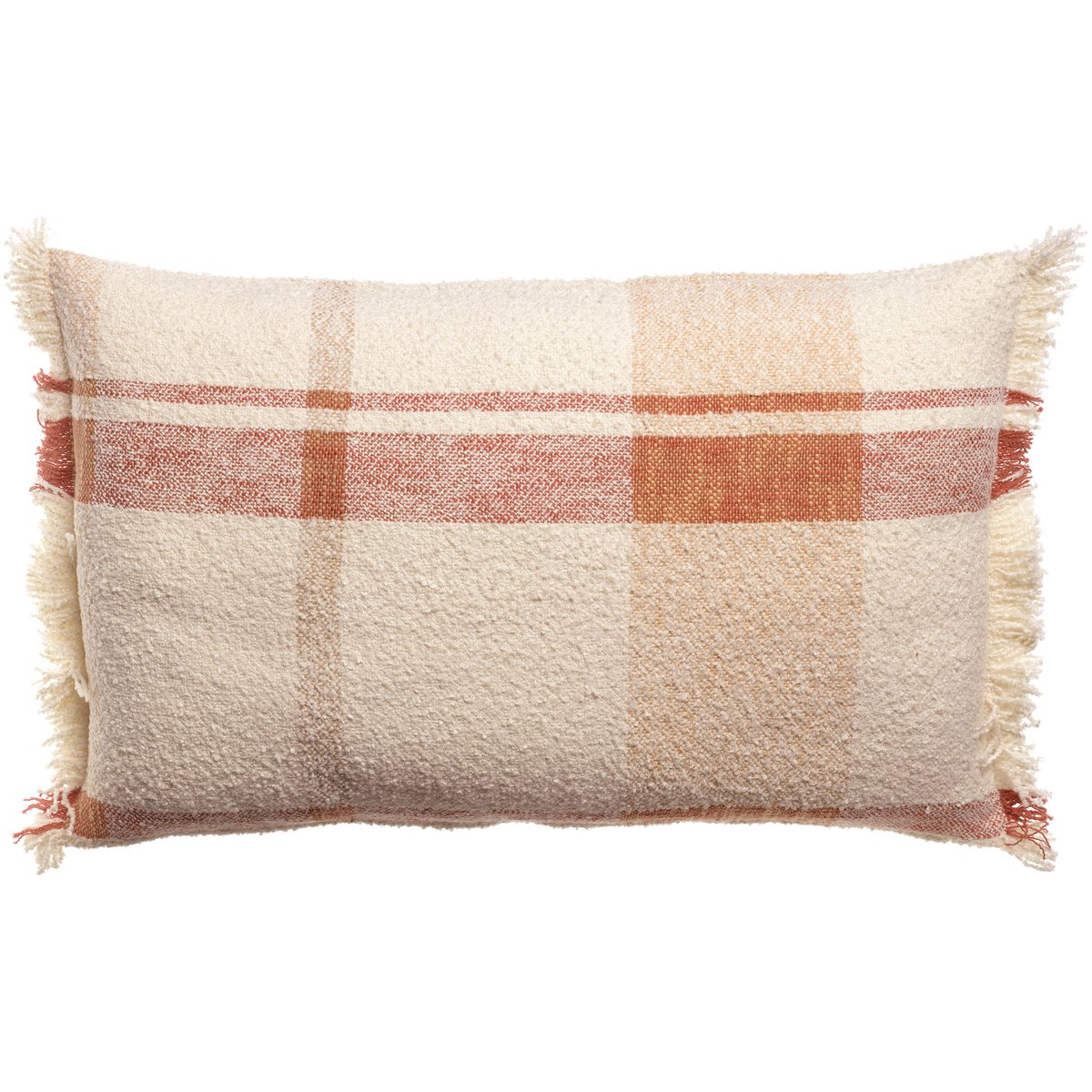 JANE - Coussin jacquard bouclette multico SIENNE 40 x 65 cm