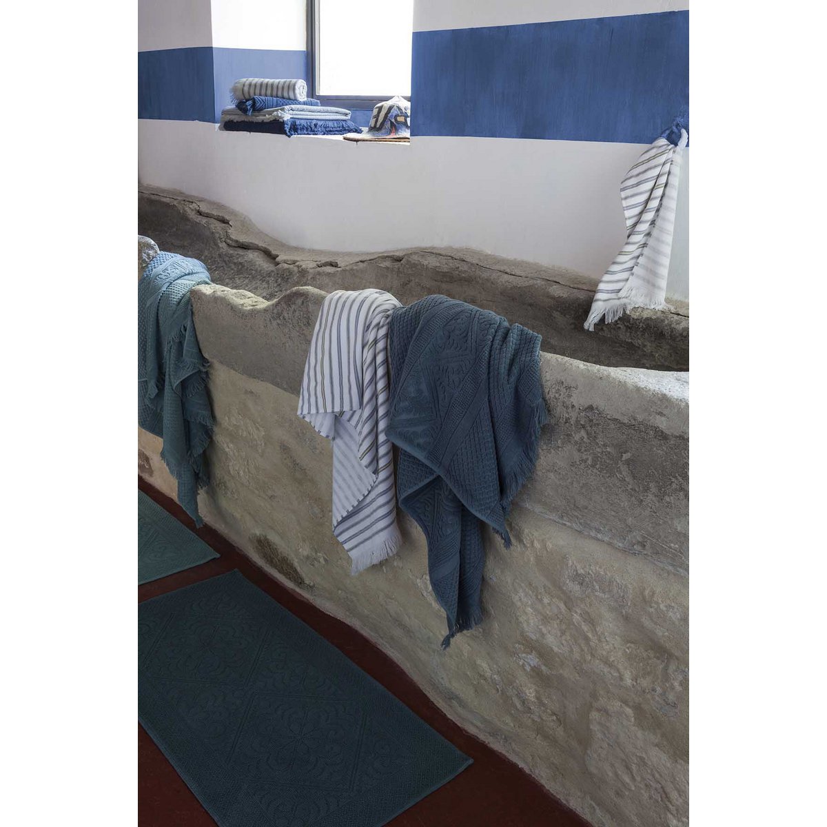 ENZO - Tapis de Bain VERT DE GRIS - 54 x 64 cm
