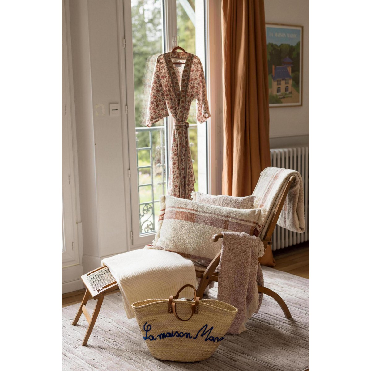 JANE - Coussin chiné Sienne 30 x 50 cm