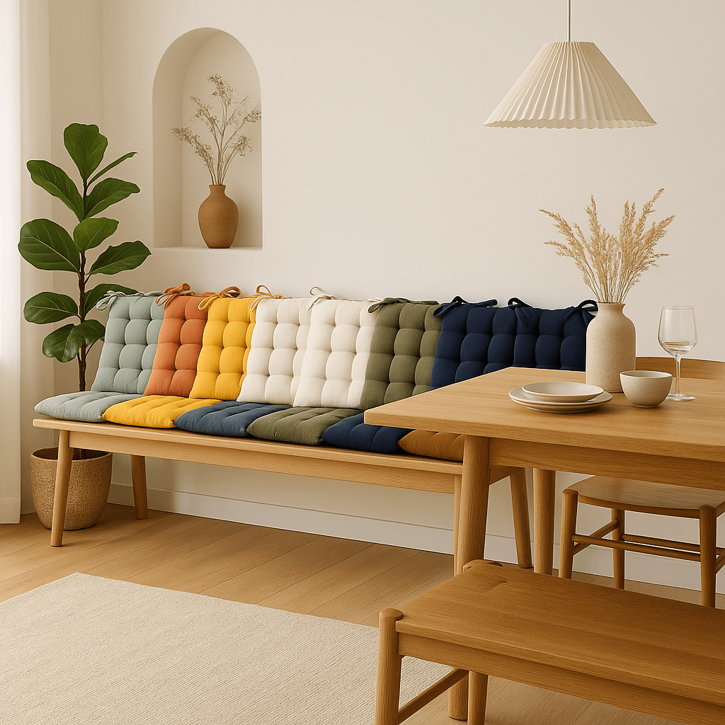 GAIA Assise matelassée 16 points 40x40 Romarin