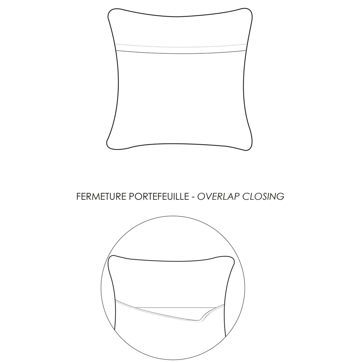 TANA - Coussin stonewashed Aubepine 40 x 65 cm