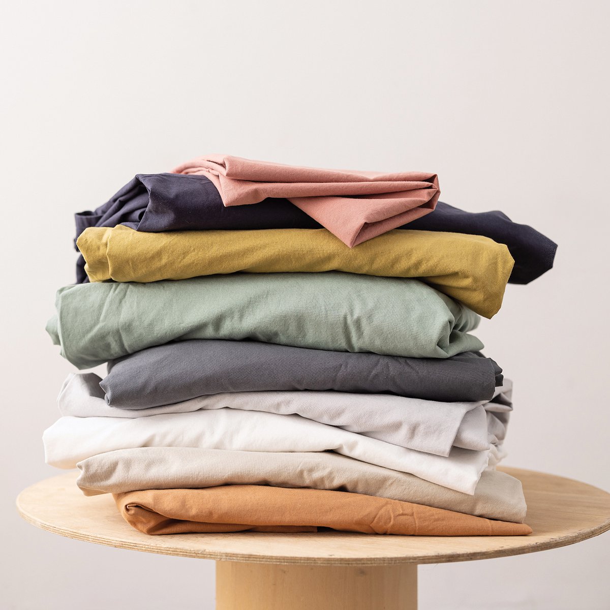 CALITA - Drap housse CANNELLE - 180x200 bonnet 30 cm
