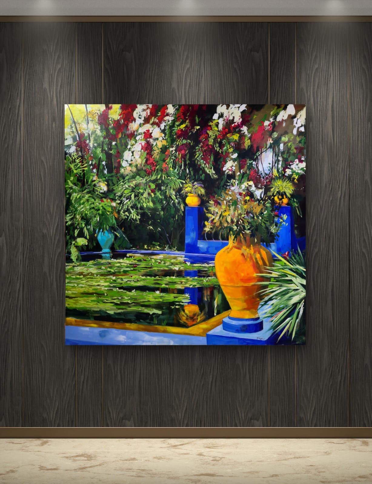 Tableau - Jardin secret - par Aziz Benja
