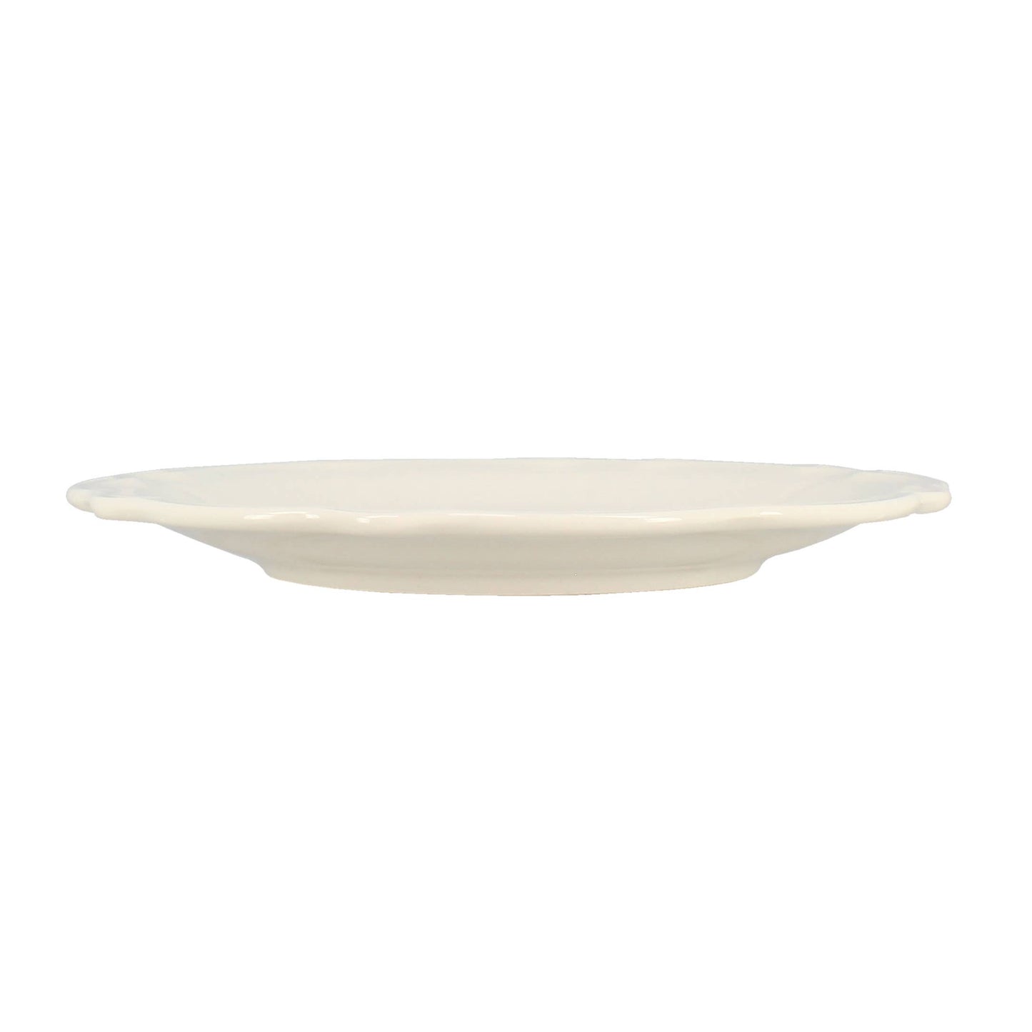 CHARLOTTE Assiette à dessert 20cm grès blanc