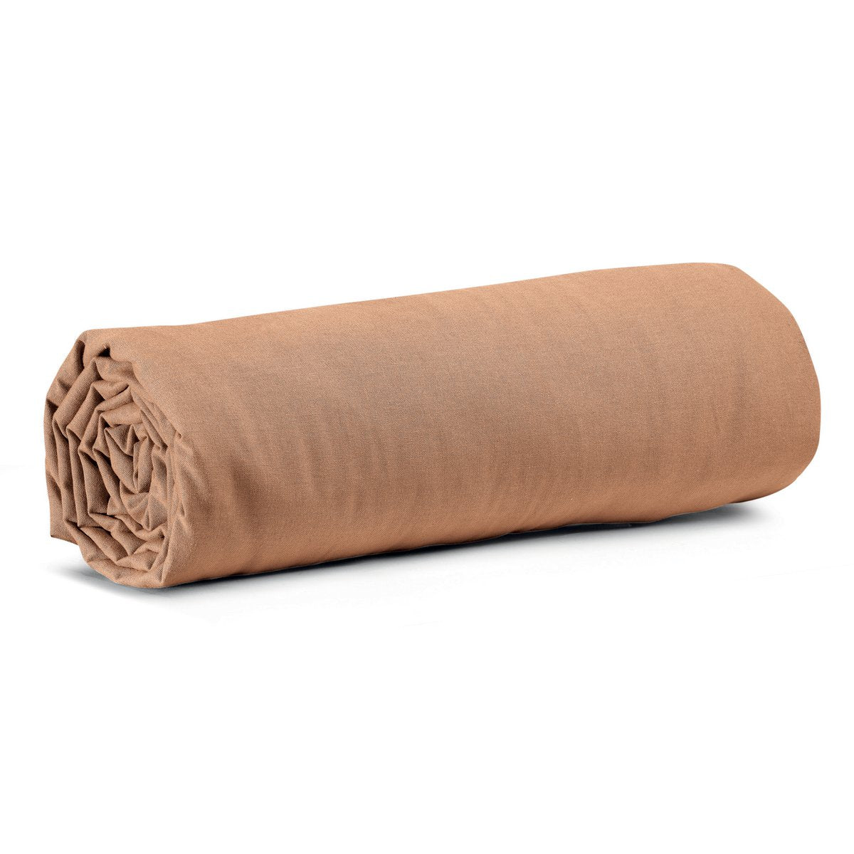 CALITA - Drap housse CANNELLE - 180x200 bonnet 30 cm