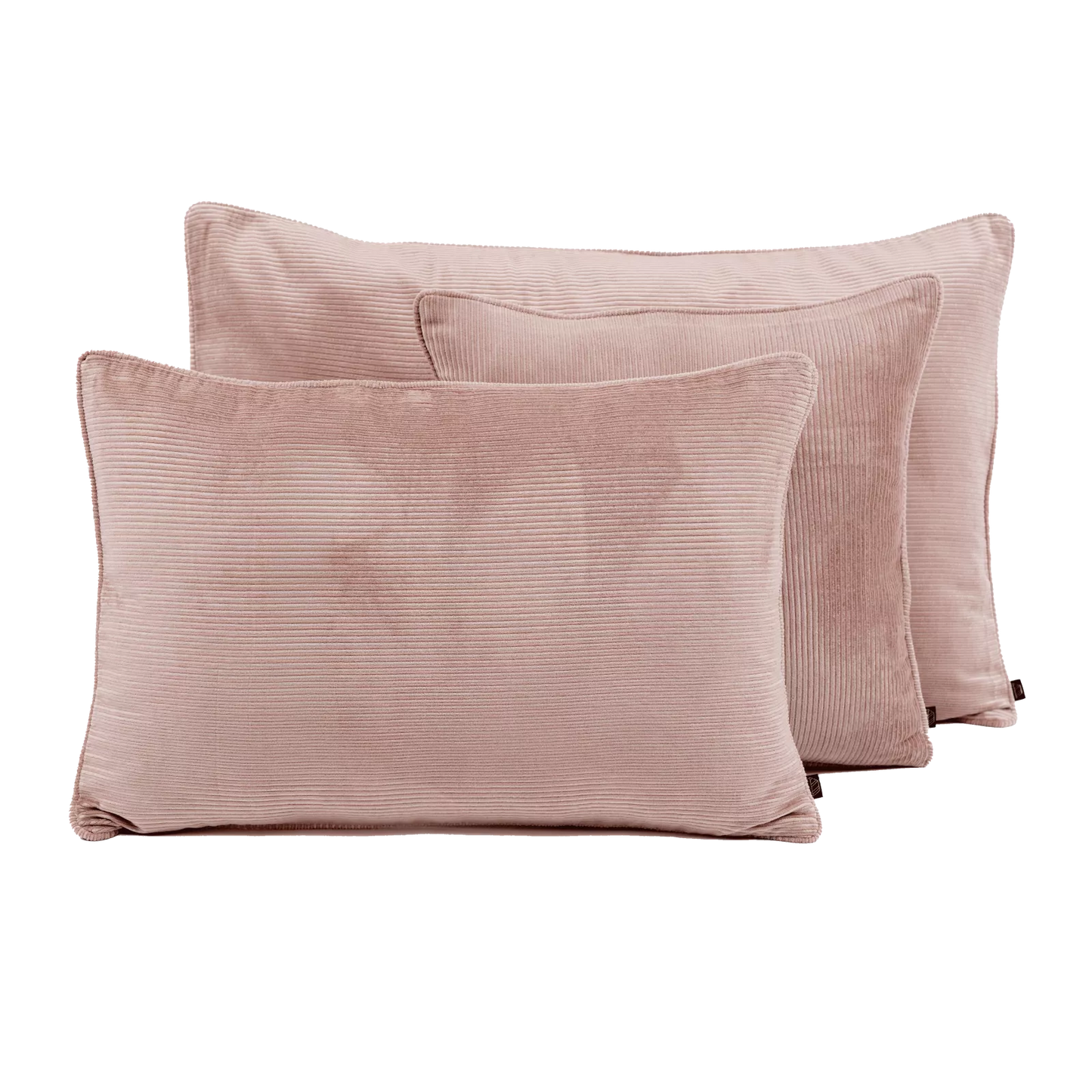 HAMBOURG Housse de coussin velours côtelé Mocaccino