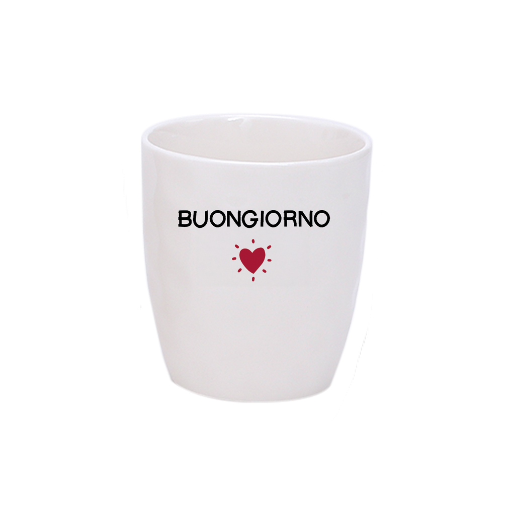 BUONGIORNO Gobelet message - D7,3 x H8,2 cm