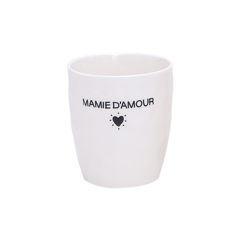 Gobelet message mamie d'amour - D7,3 x H8,2 cm