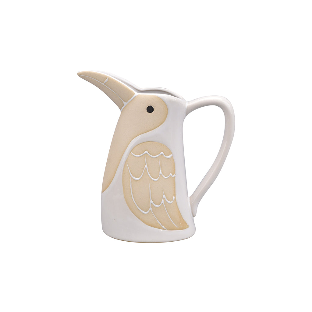 PELICAN - Pichet décoratif oiseau blanc - L18 x P8 x H19 cm