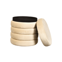 NOE Tabouret coffre velours écru