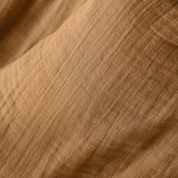 GAIA Nappe gaze de coton Camel