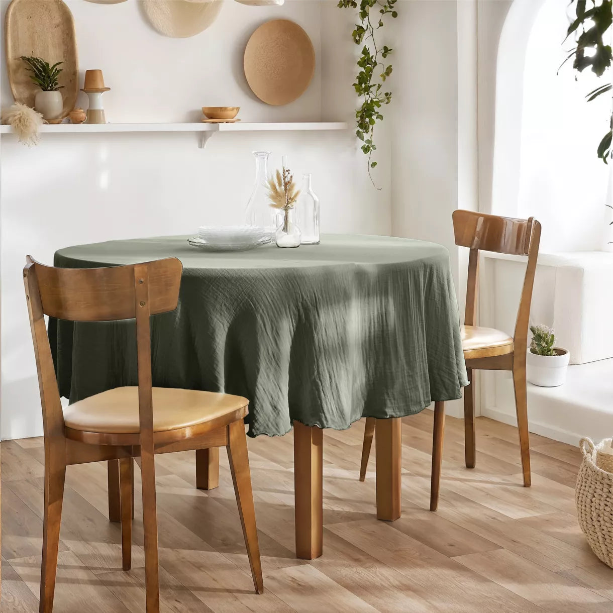 GAIA Nappe gaze de coton Romarin