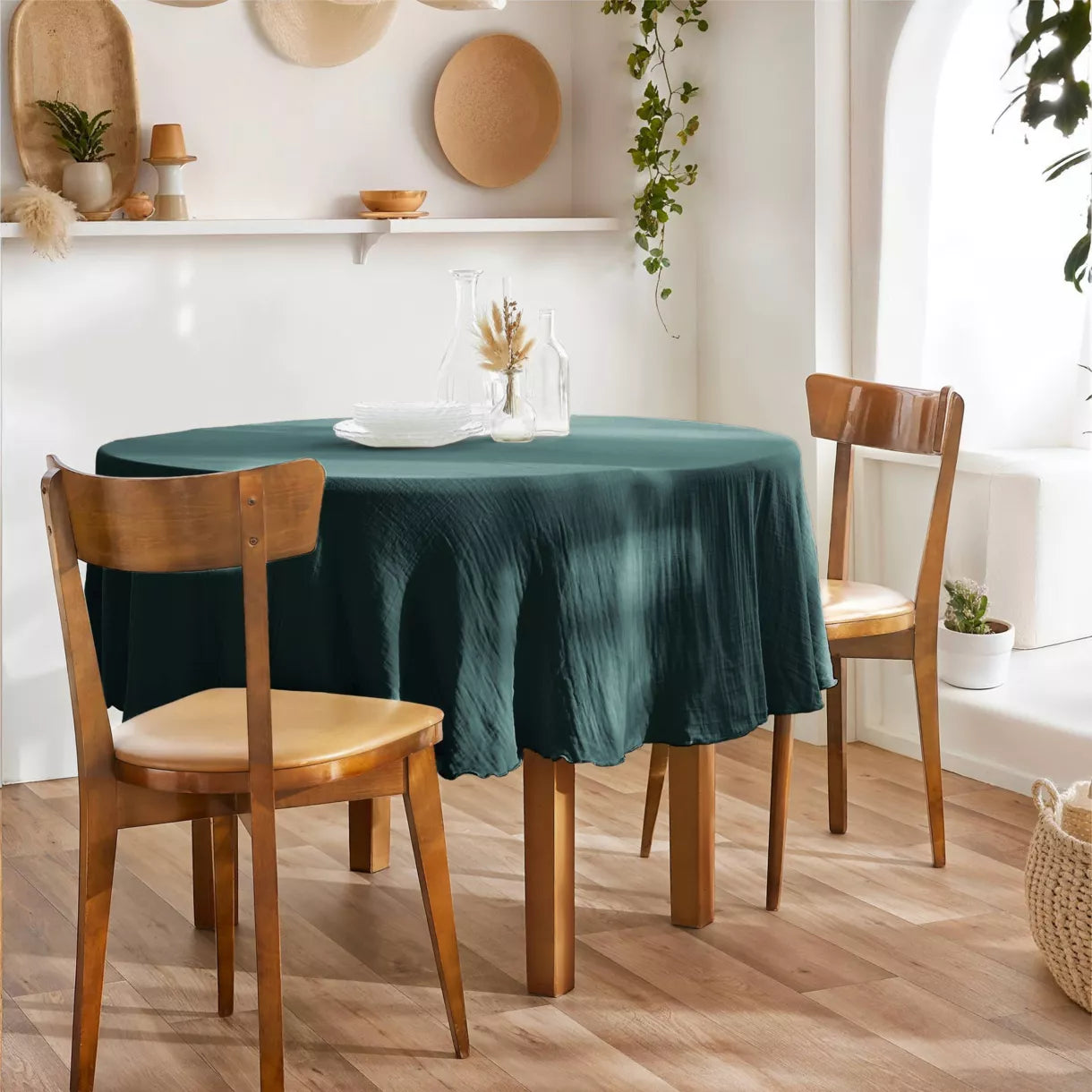 GAIA Nappe gaze de coton Sapin