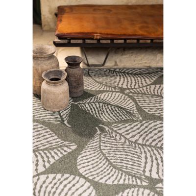 FLORA - Tapis recyclé outdoor Eucalyptus - 160 x 230 cm