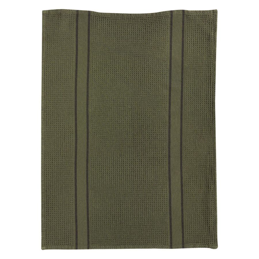 LARS Torchon nid d'abeilles - Olive