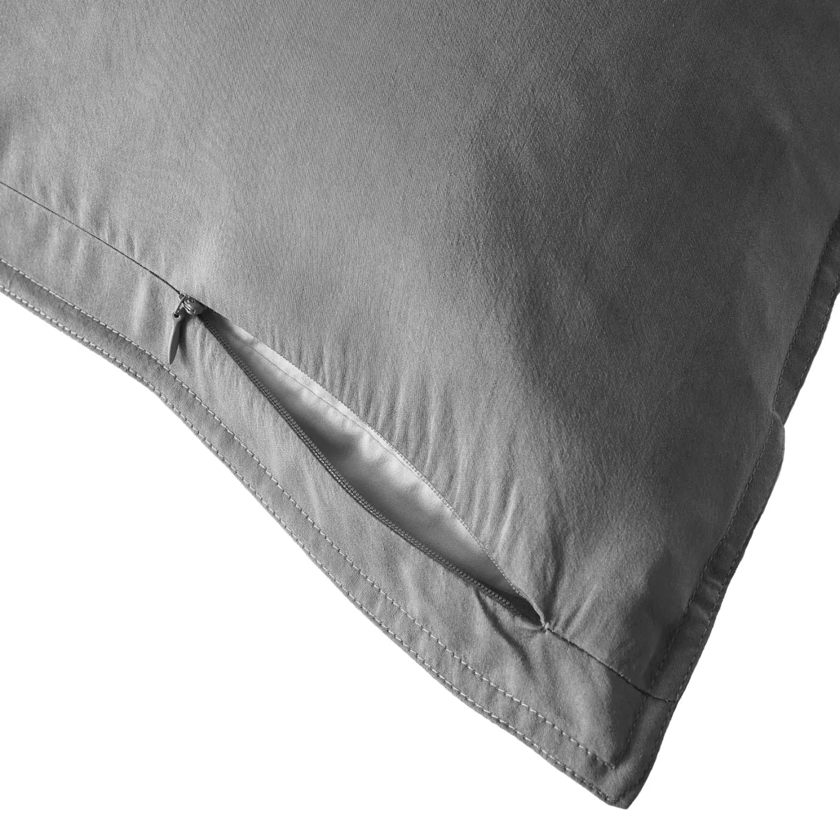 LYSA - Linge de lit lyocell lavé - Gris