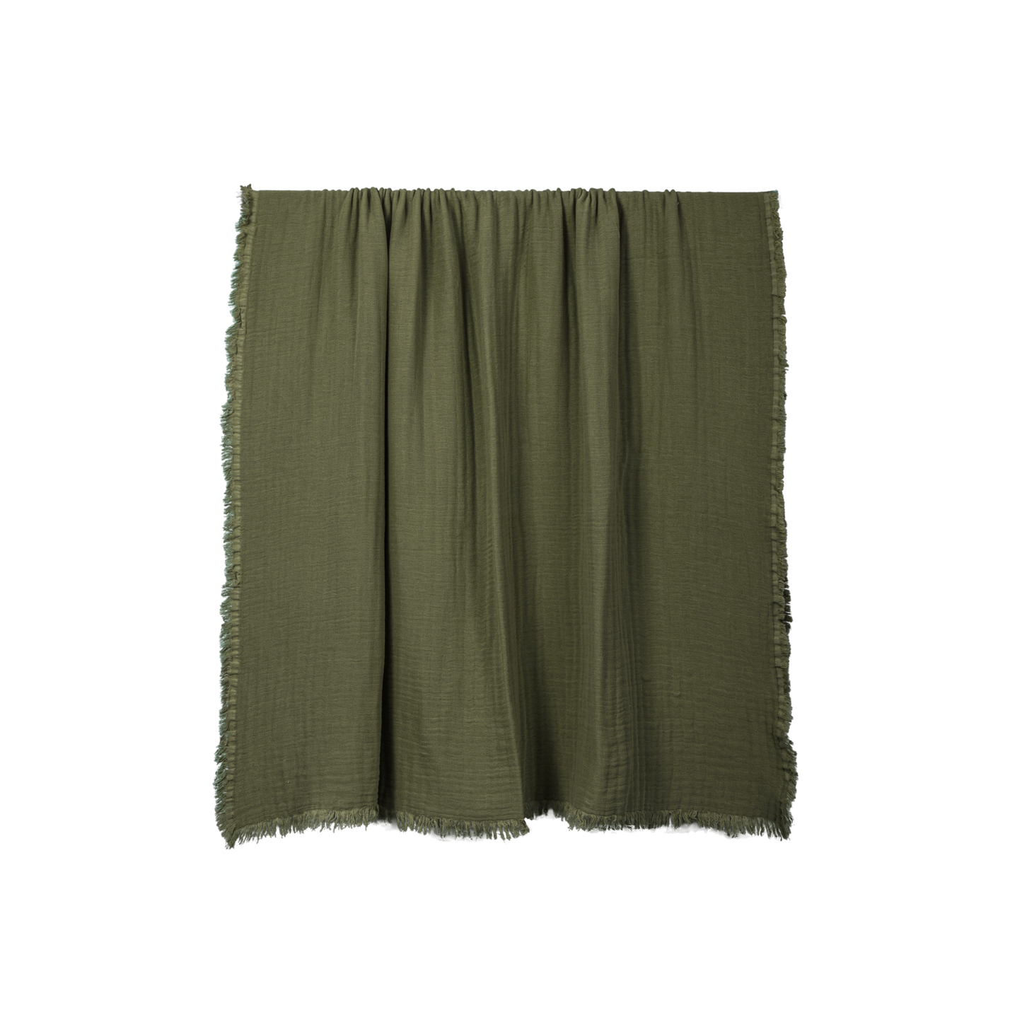 VANLY - plaid kaki - 130 x 180 cm