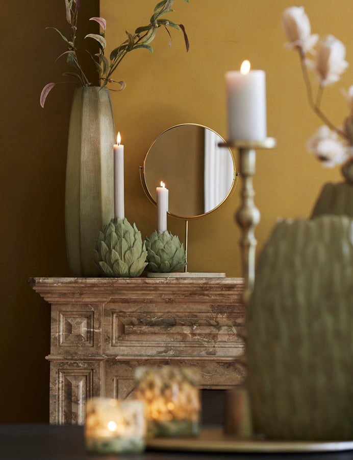 BRADLEY vase vert pale (2 tailles au choix 60 cm ou 44 cm)