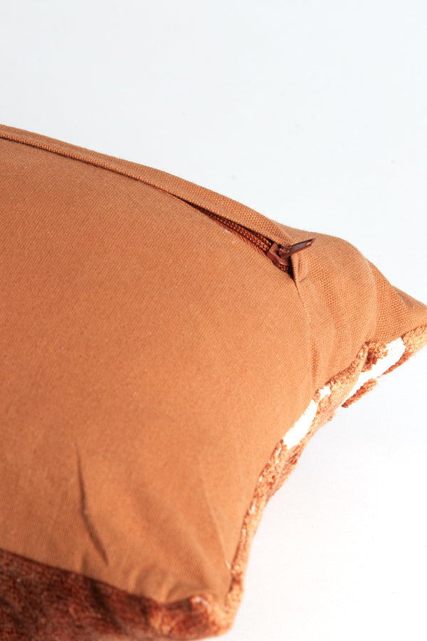 HUSLIA coussin rouille