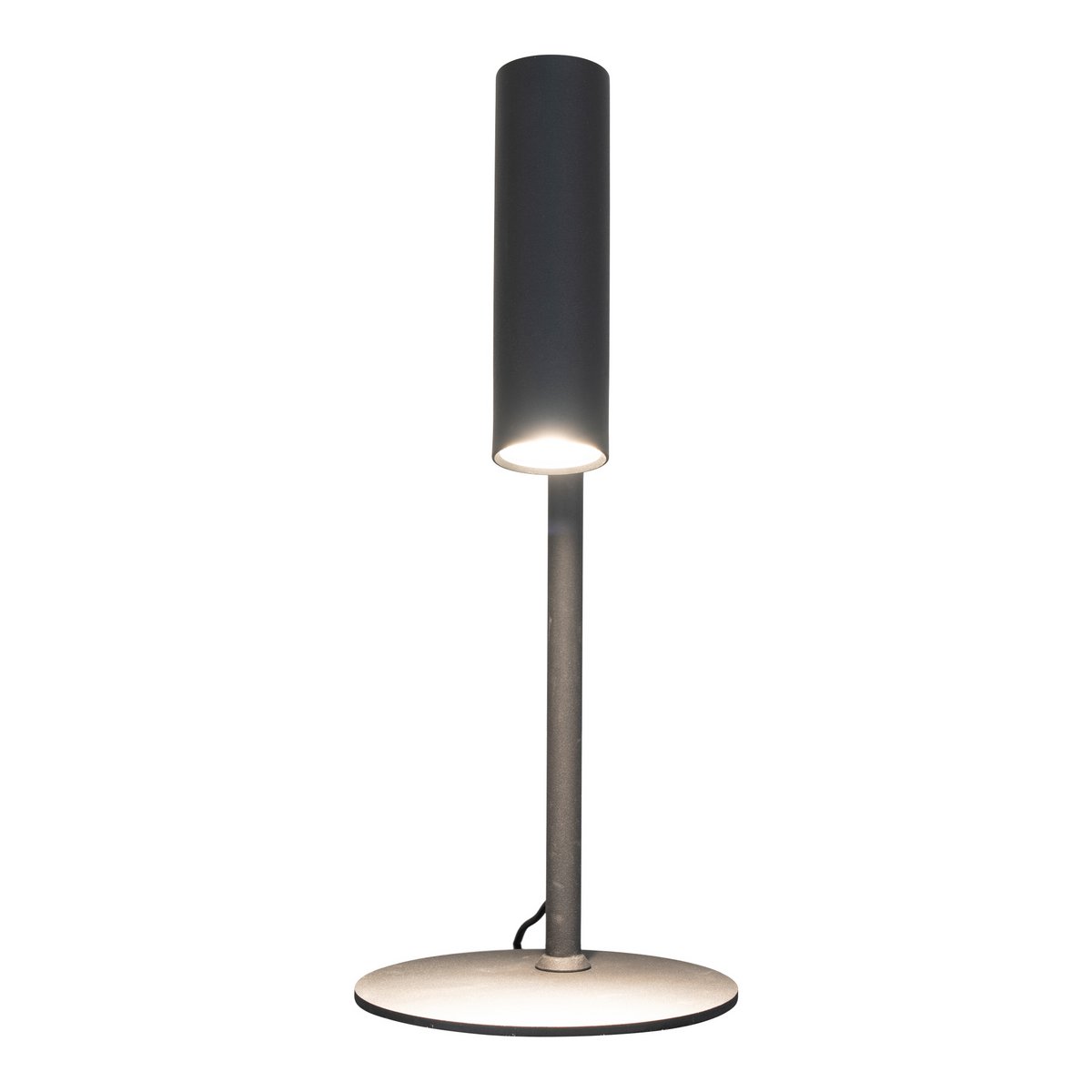 PARIS Lampe de table noire et acier - Hauteur 47cm