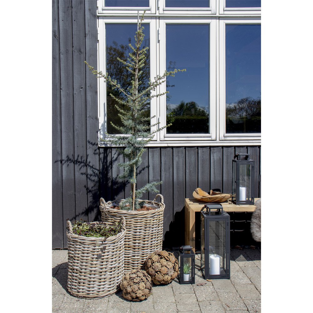 INDO Grands Paniers rotin - lot de 2