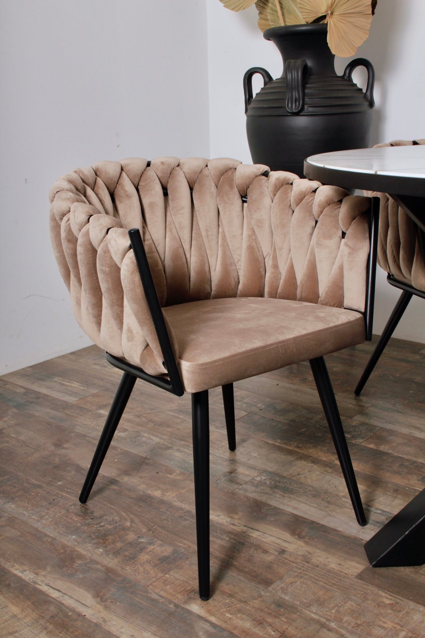 LUNA - chaise velours