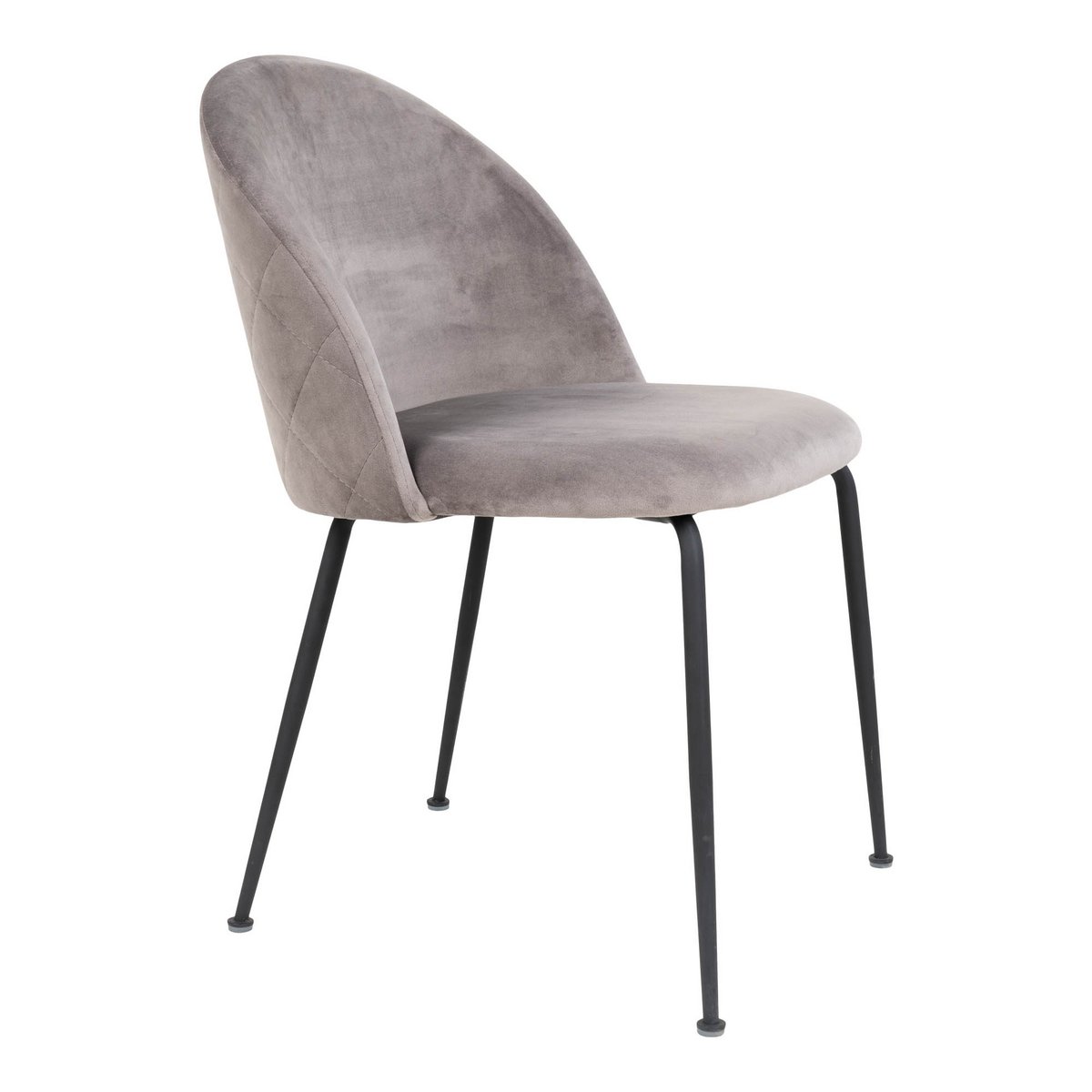 GENEVE - Chaise de salle à manger Gris/Noir - lot de 2