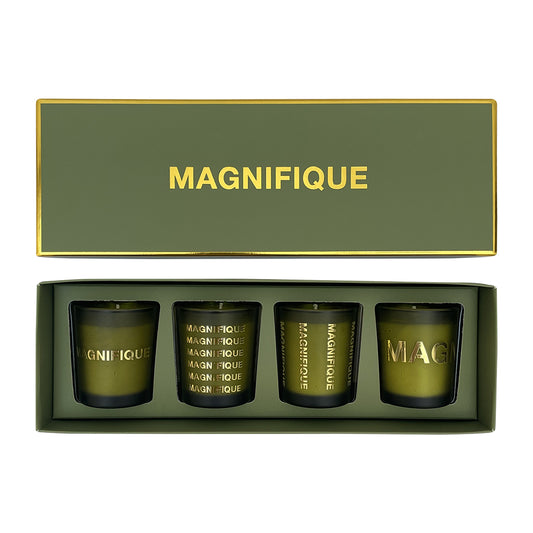 MAGNIFIQUE - Coffret 4 bougies message