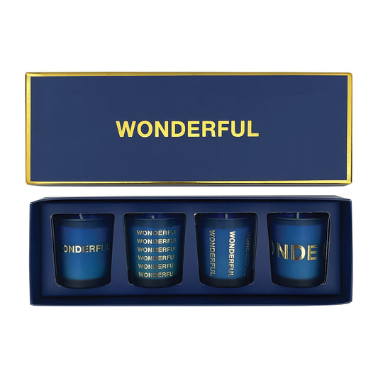 WONDERFUL - Coffret 4 bougies message