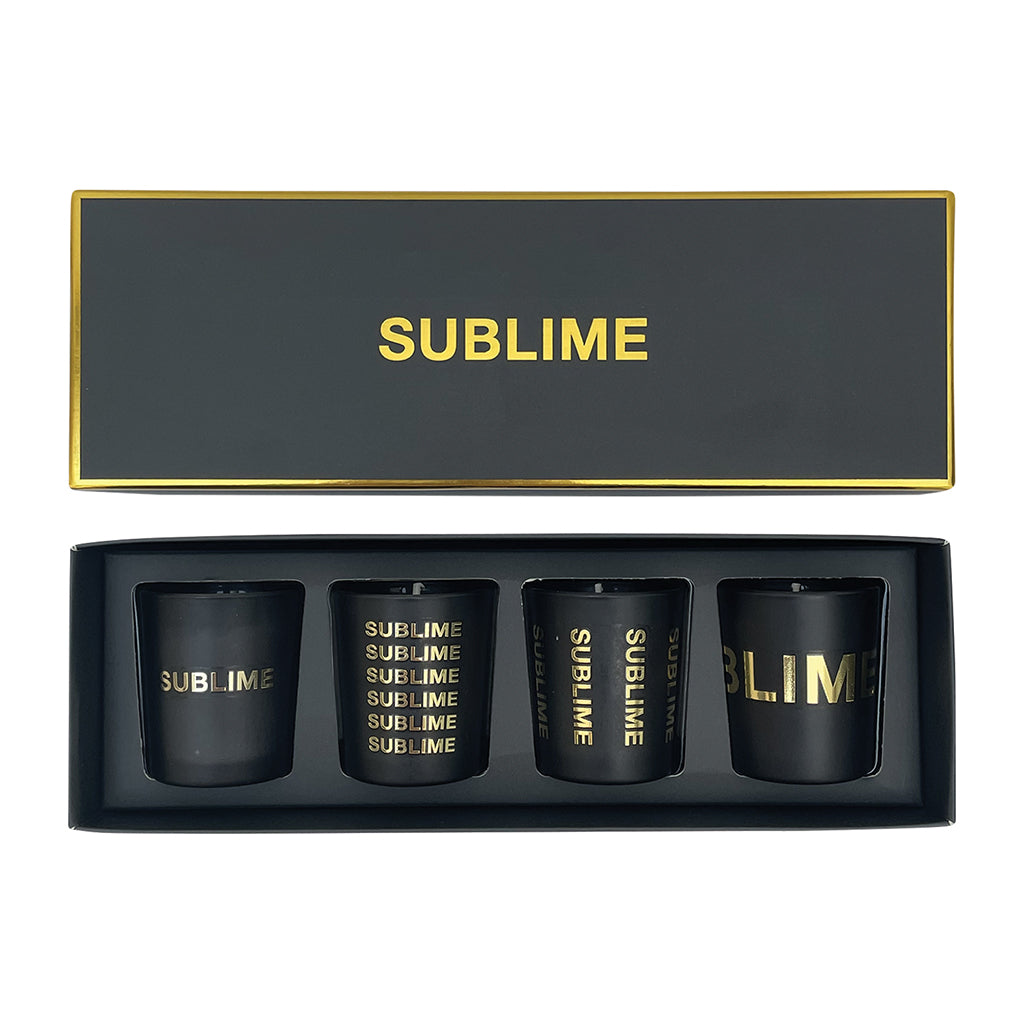 SUBLIME - Coffret 4 bougies message