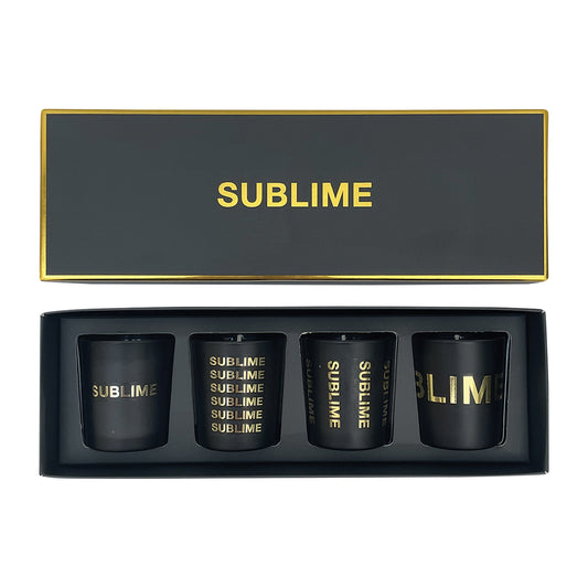 SUBLIME - Coffret 4 bougies message