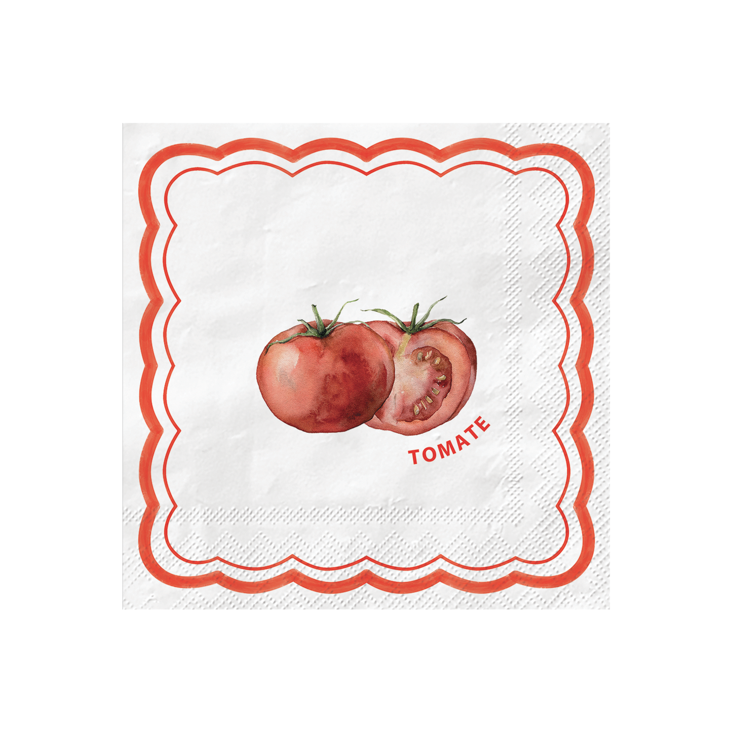 TOMATE ASPERGE  Serviettes en papier x20