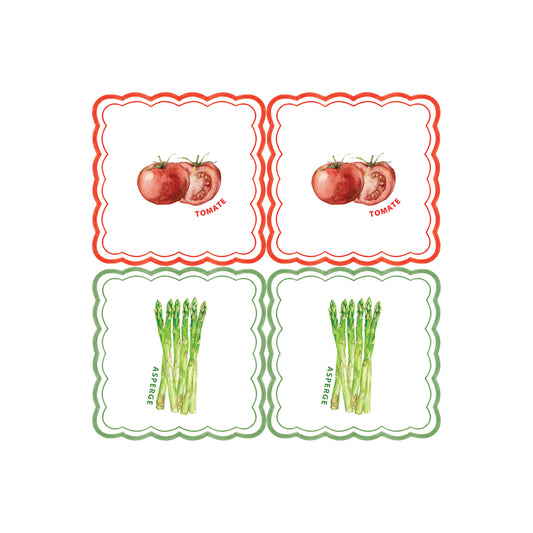 TOMATE ASPERGE  Serviettes en papier x20