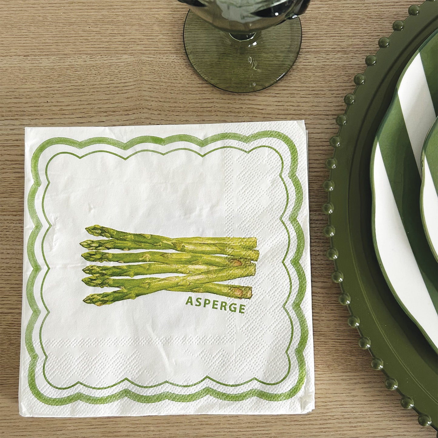 TOMATE ASPERGE  Serviettes en papier x20