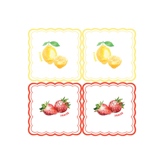FRAISE CITRON  Serviettes en papier x20