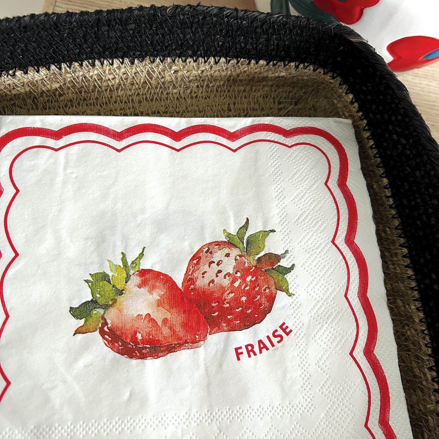 FRAISE CITRON  Serviettes en papier x20