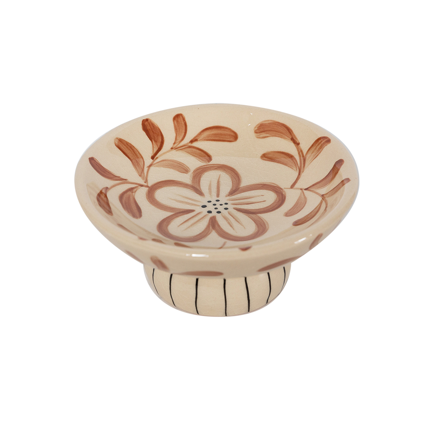 LUCIA - Vide poche sur pieds brun