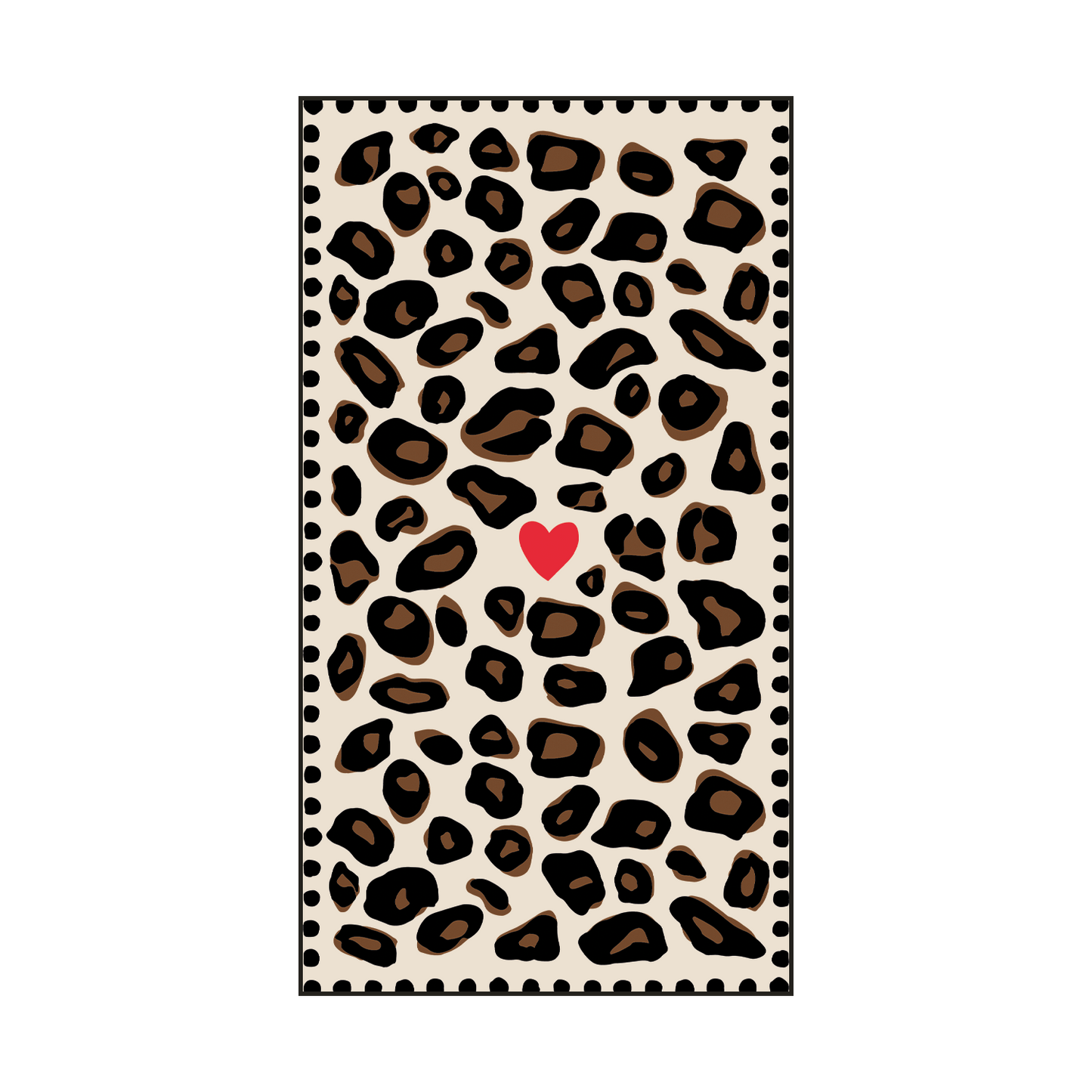 Serviettes en papier Léopard rectangle x15