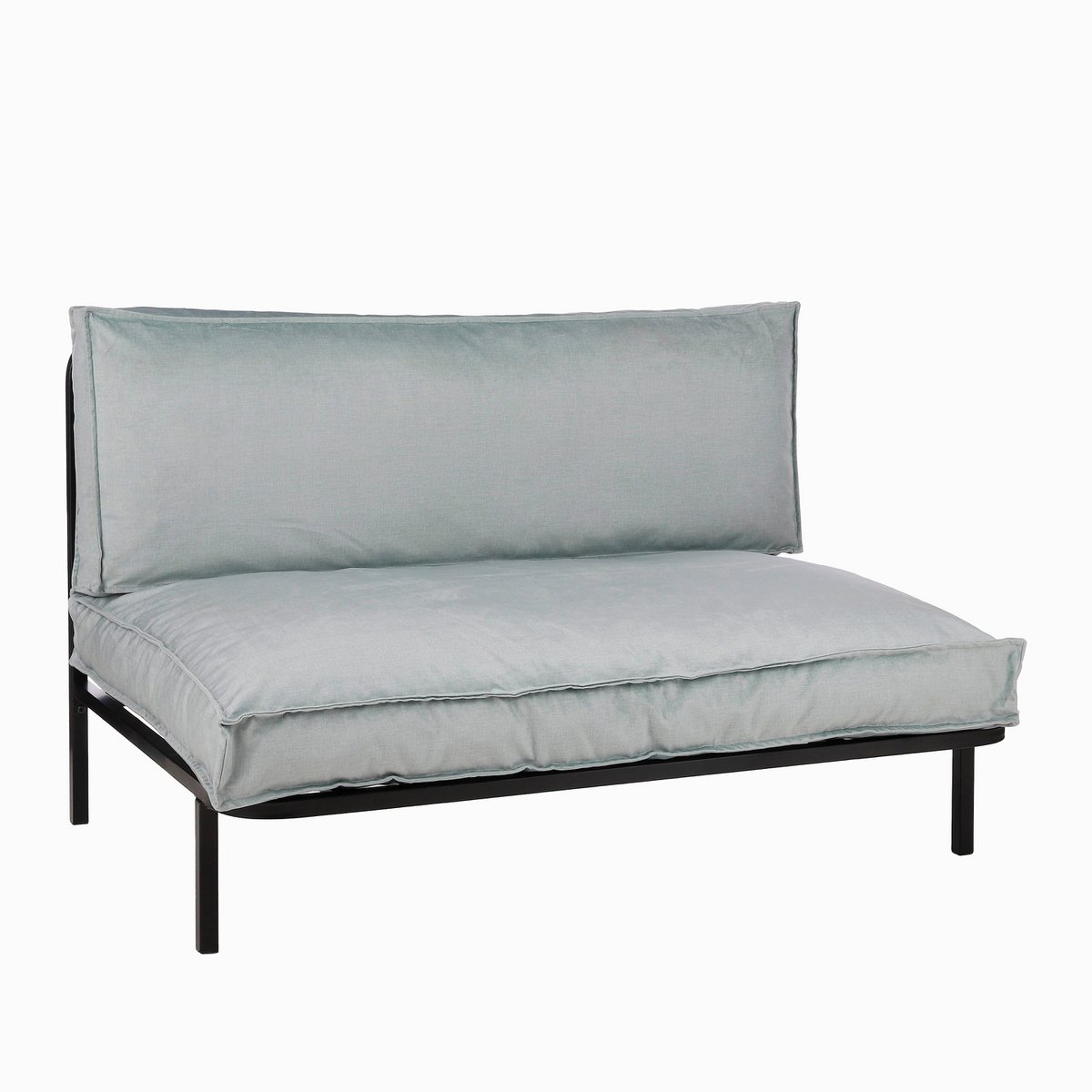 Canapé Celo Lounge - L122 x l83 x H78 cm - Métal - Noir