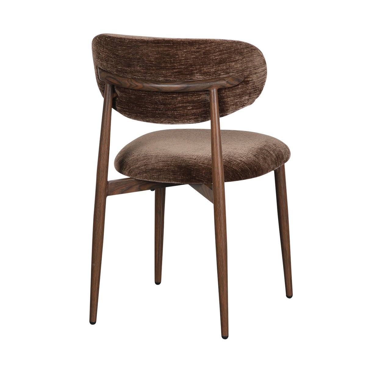 OKURA Chaise marron noyer (ensemble de 2)