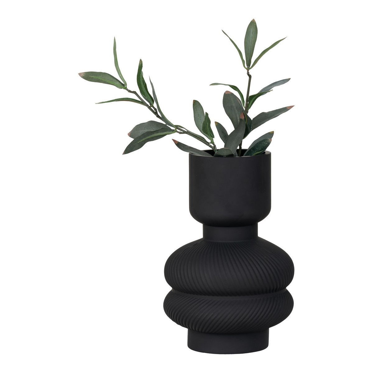 Vase - Noir - hauteur 22 cm