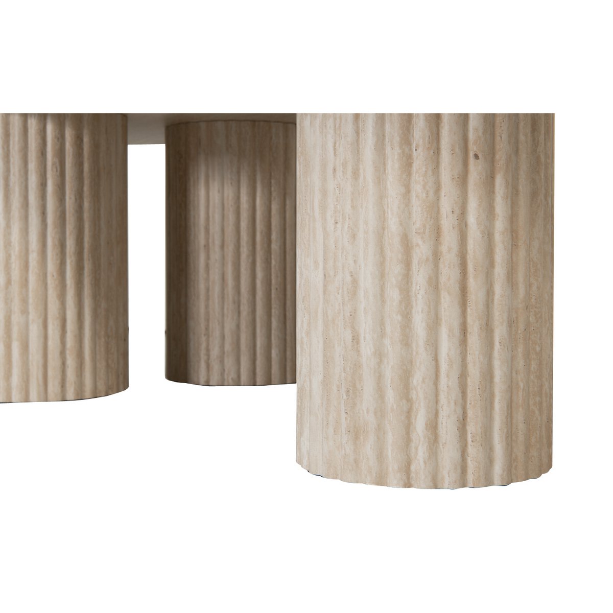 CRAFT-  Table basse Céramique style travertin